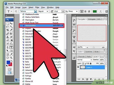 install new font photoshop